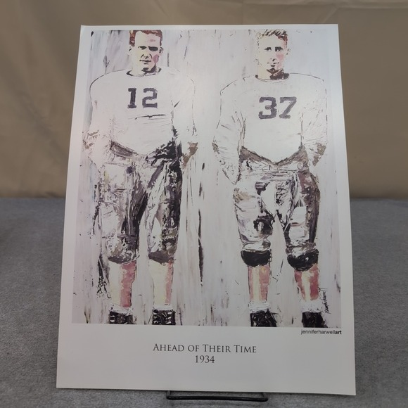 Jennifer Harwell Art History of Alabama Crimson Tide Football Print 13 Piece Set